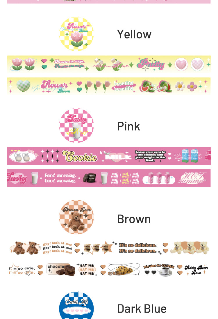 5Cartoon Instagram Style Washi Tape10