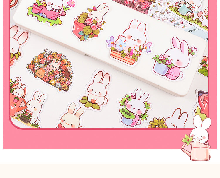 5Cartoon Rabbit Garden Stickers - 70PCS2