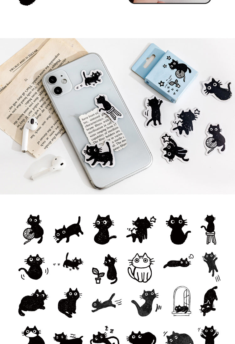 5Cat-themed Decorative Stickers7