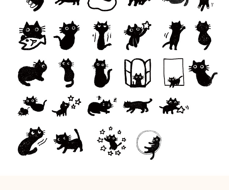5Cat-themed Decorative Stickers8