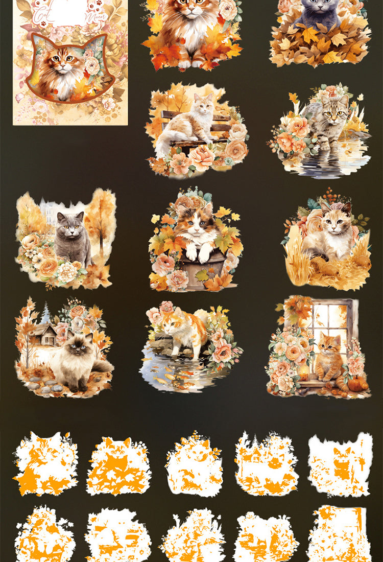 5Cat-themed Holographic PET Stickers7