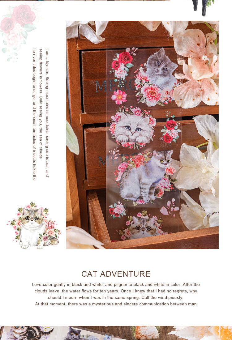 5Cat Adventure Series PET Stickers3