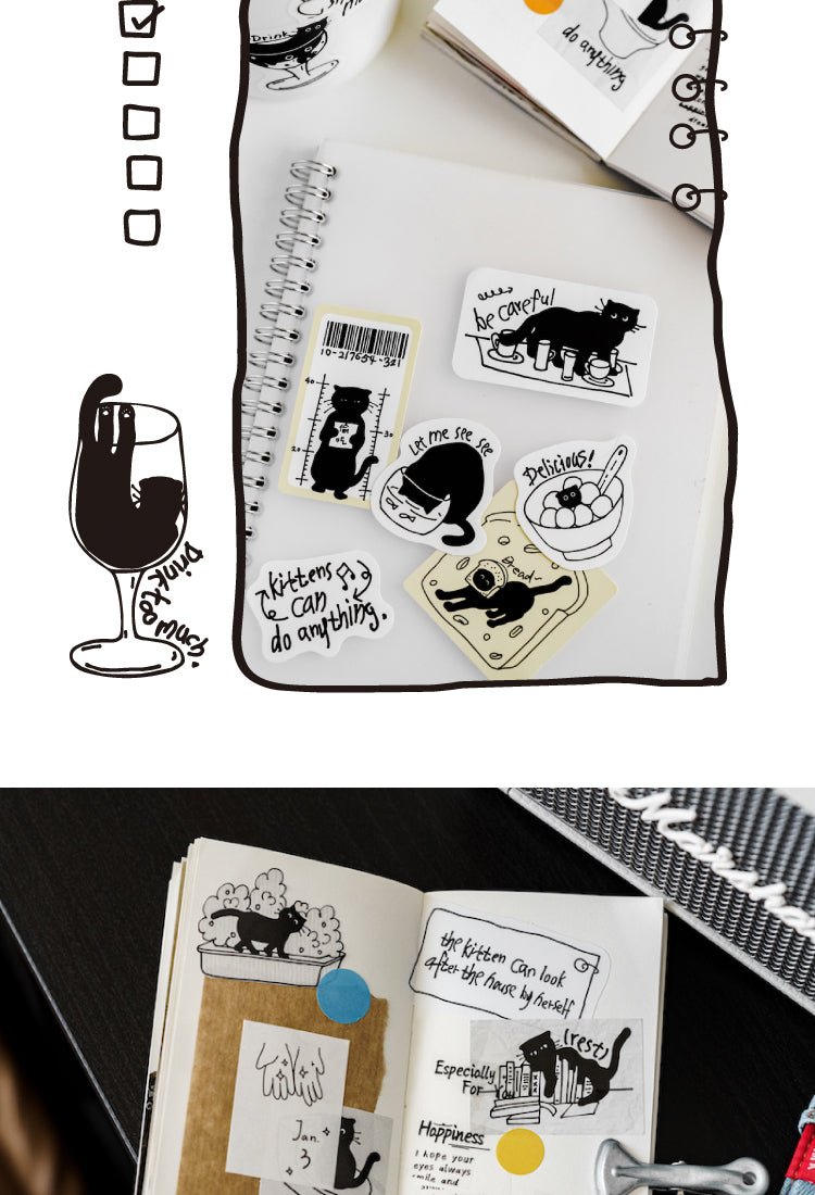 5Cat's Modern Life Coated Paper Stickers6