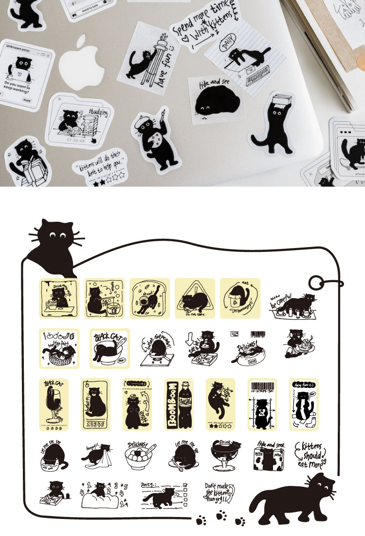 5Cat's Modern Life Coated Paper Stickers9