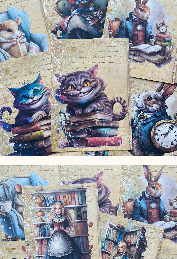 5Character Theme Scrapbook Paper - Alice, Animals2