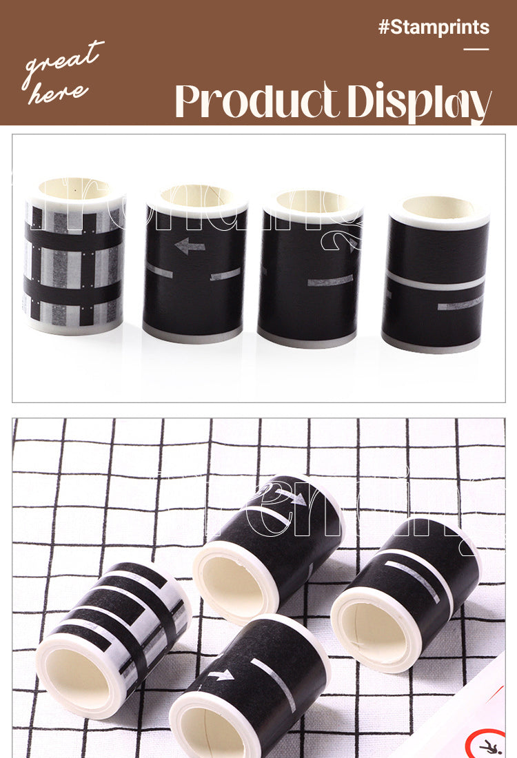 5Children's Cartoon DIY Traffic Railway Road Washi Tape1