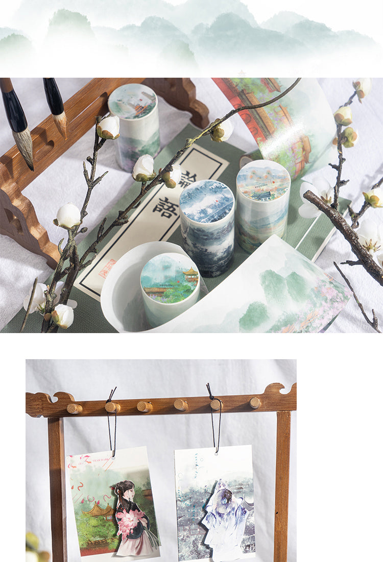 5Chinese Ink Painting Washi Tape - Four Seasons4
