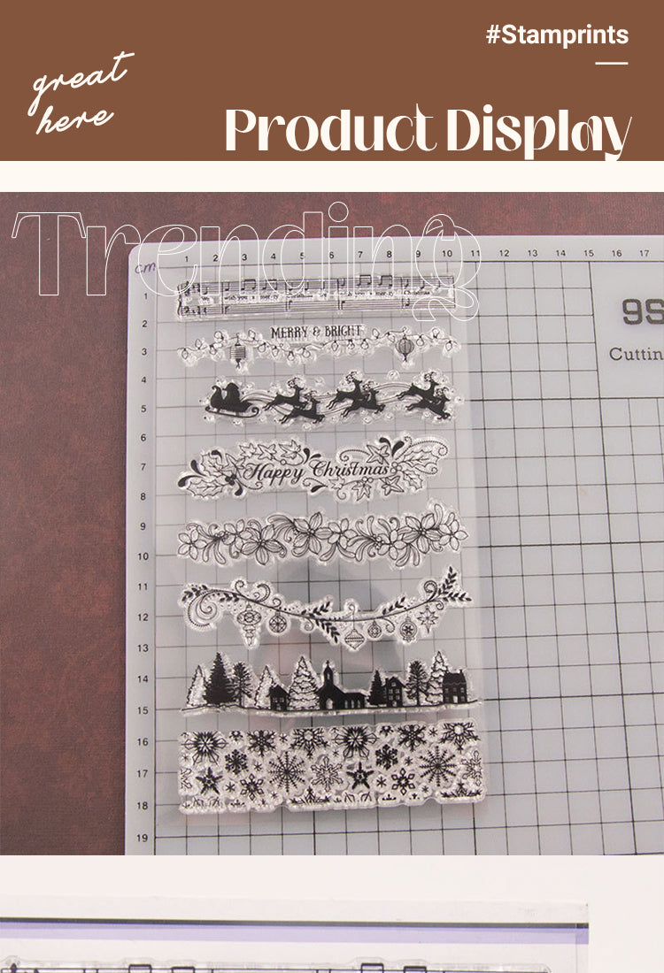 5Christmas Borders and Dividers Silicone Stamps1