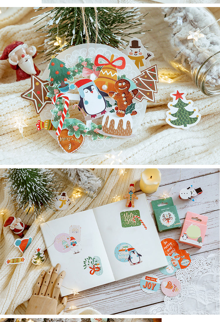 Sticker - Christmas Boxed Stickers - Greetings, Labels, Christmas Trees, Snowmen