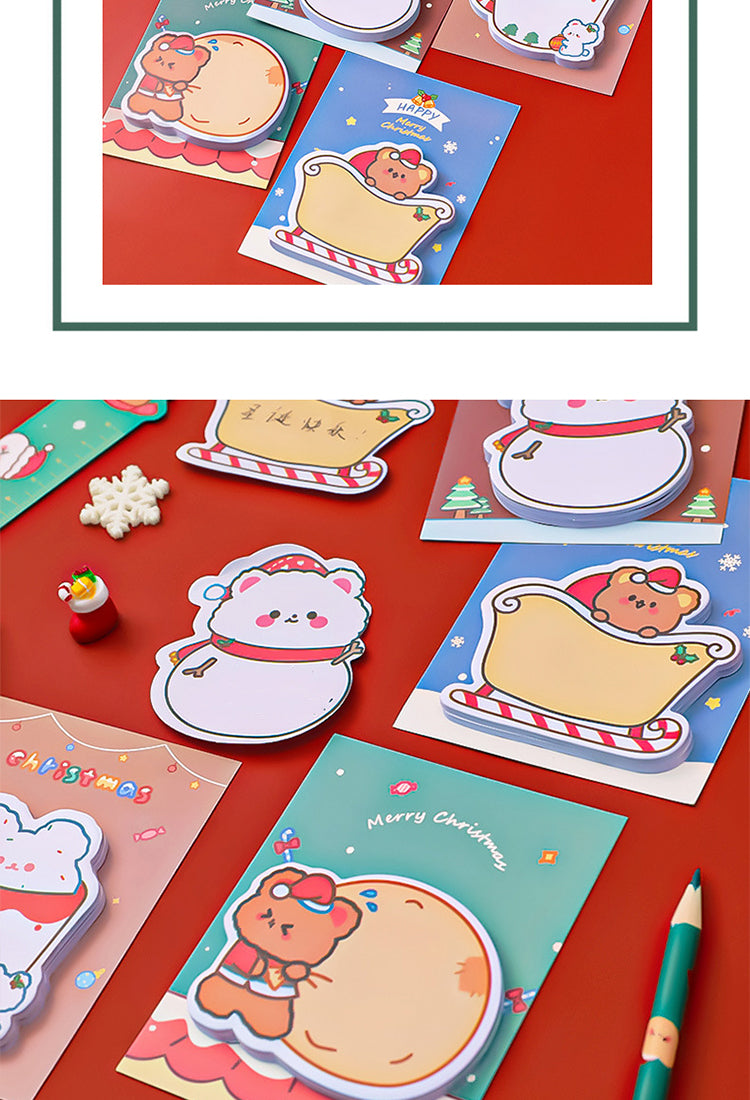 5Christmas Cartoon Bear Sticky Notes2