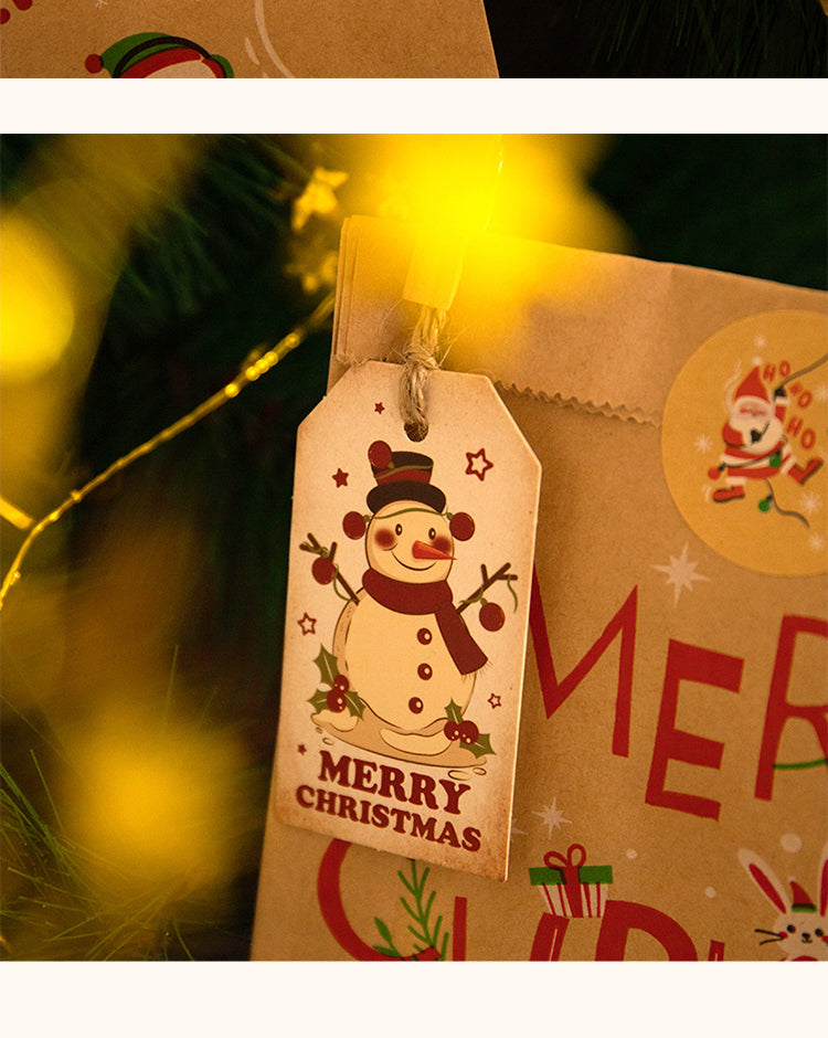 5Christmas Cartoon Kraft Decorative Hang Tags4