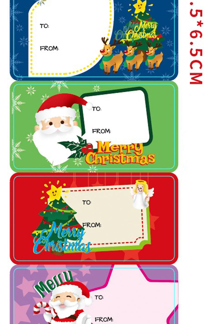 5Christmas Cartoon Message Seal Stickers3