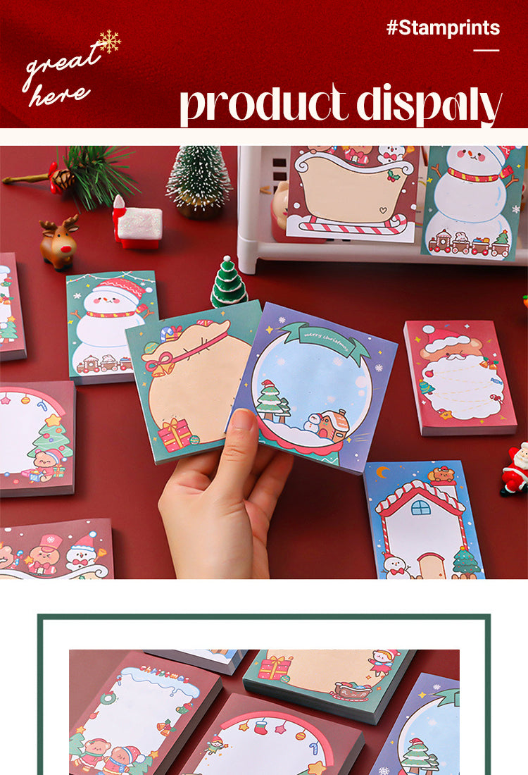 5Christmas Cartoon Sticky Notes1