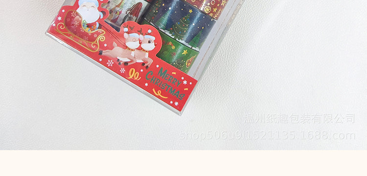 5Christmas Cartoon Washi Foil Tape Set (16 Rolls)3