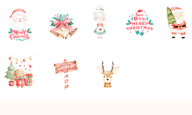 5Christmas Decorative Adhesive Sticker8