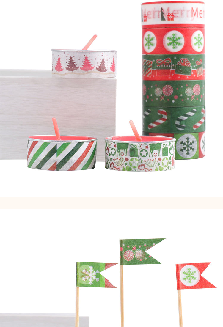 5Christmas Decorative Washi Tape Set (24 Rolls)2