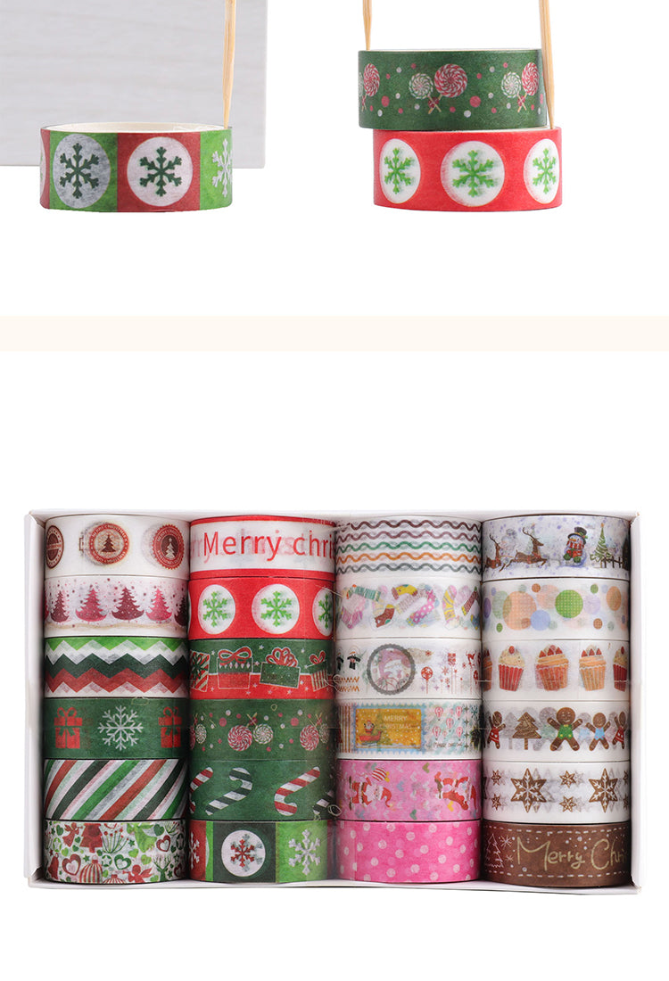 5Christmas Decorative Washi Tape Set (24 Rolls)3