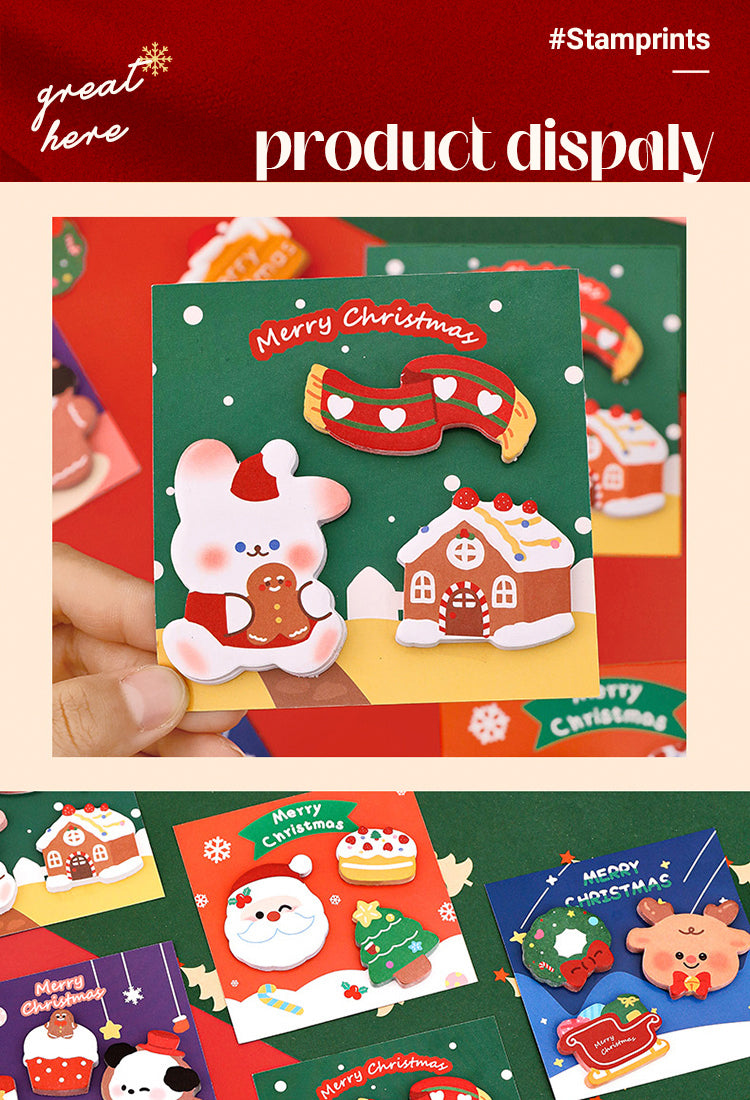 5Christmas Die-Cut Sticky Note Set1