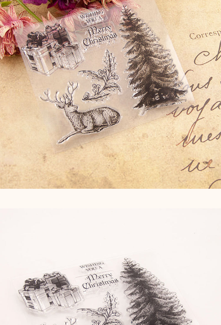 5Christmas Gifts, Trees, and Reindeer Silicone Stamps2