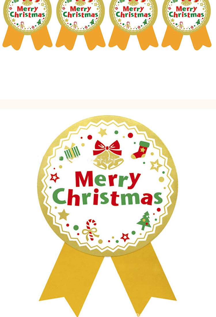 5Christmas Medal Seal Stickers3