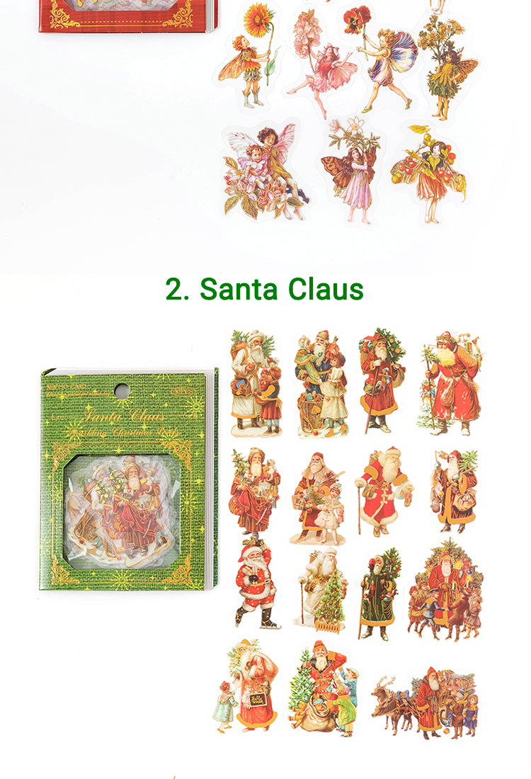 5Christmas PET Stickers - Angel, Lady, Fairy, Santa Claus, Girl, Pet12