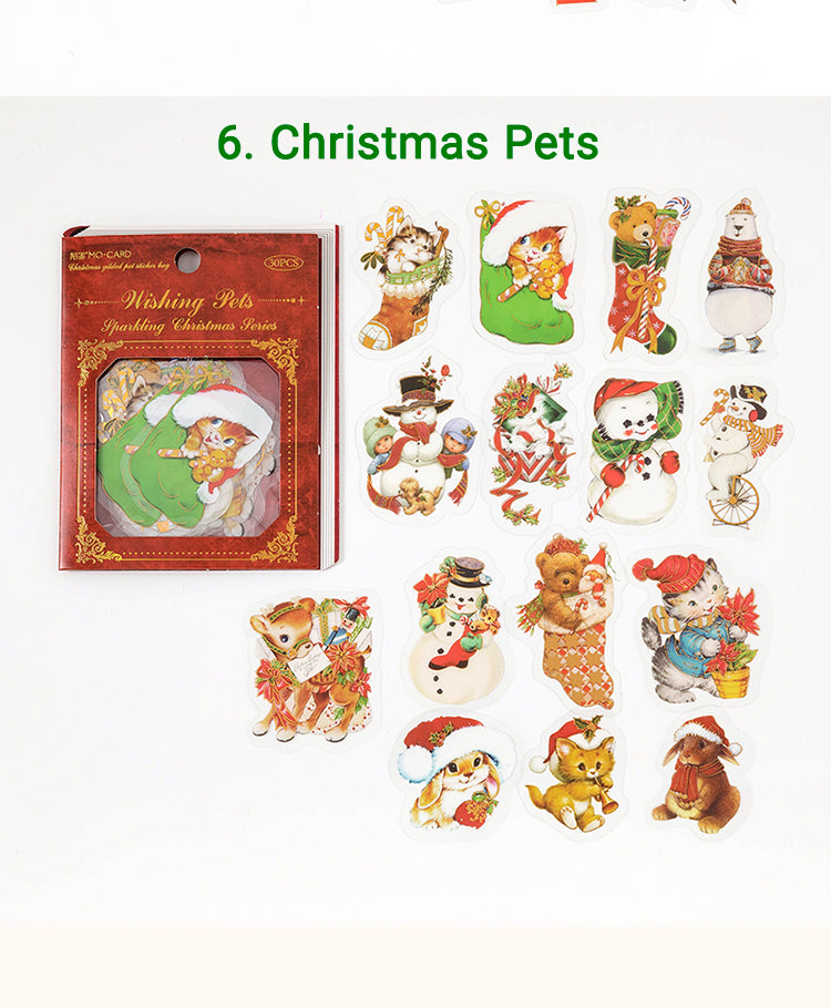 5Christmas PET Stickers - Angel, Lady, Fairy, Santa Claus, Girl, Pet15