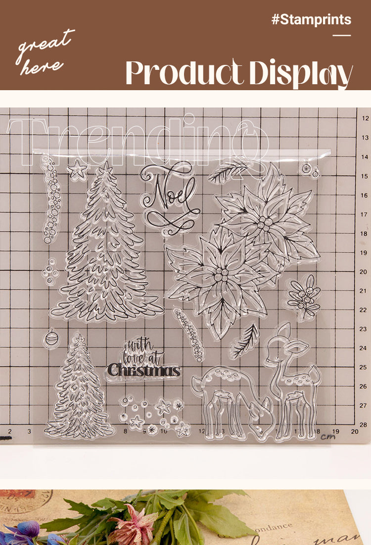 5Christmas Plant Transparent Silicone Stamps1