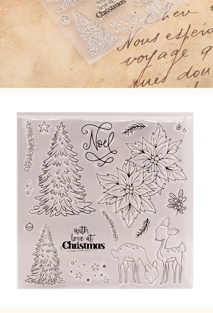 5Christmas Plant Transparent Silicone Stamps3