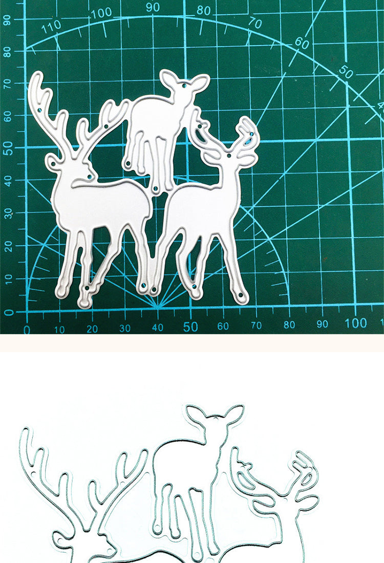 5Christmas Reindeer Carbon Steel Crafting Dies2