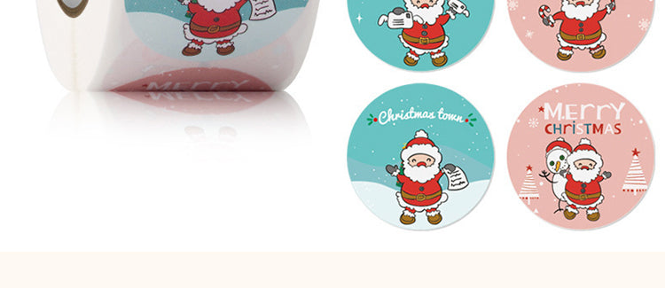 5Christmas Rolled Adhesive Labels Stickers6