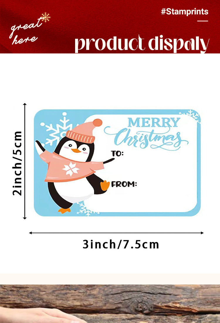 5Christmas Rolled Labels Sticker1
