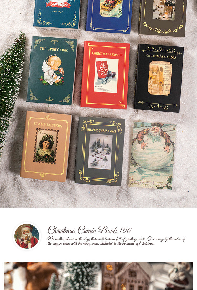 5Christmas Scrapbook Paper Book - Poster, Music, Stamp, Santa Claus, Story2