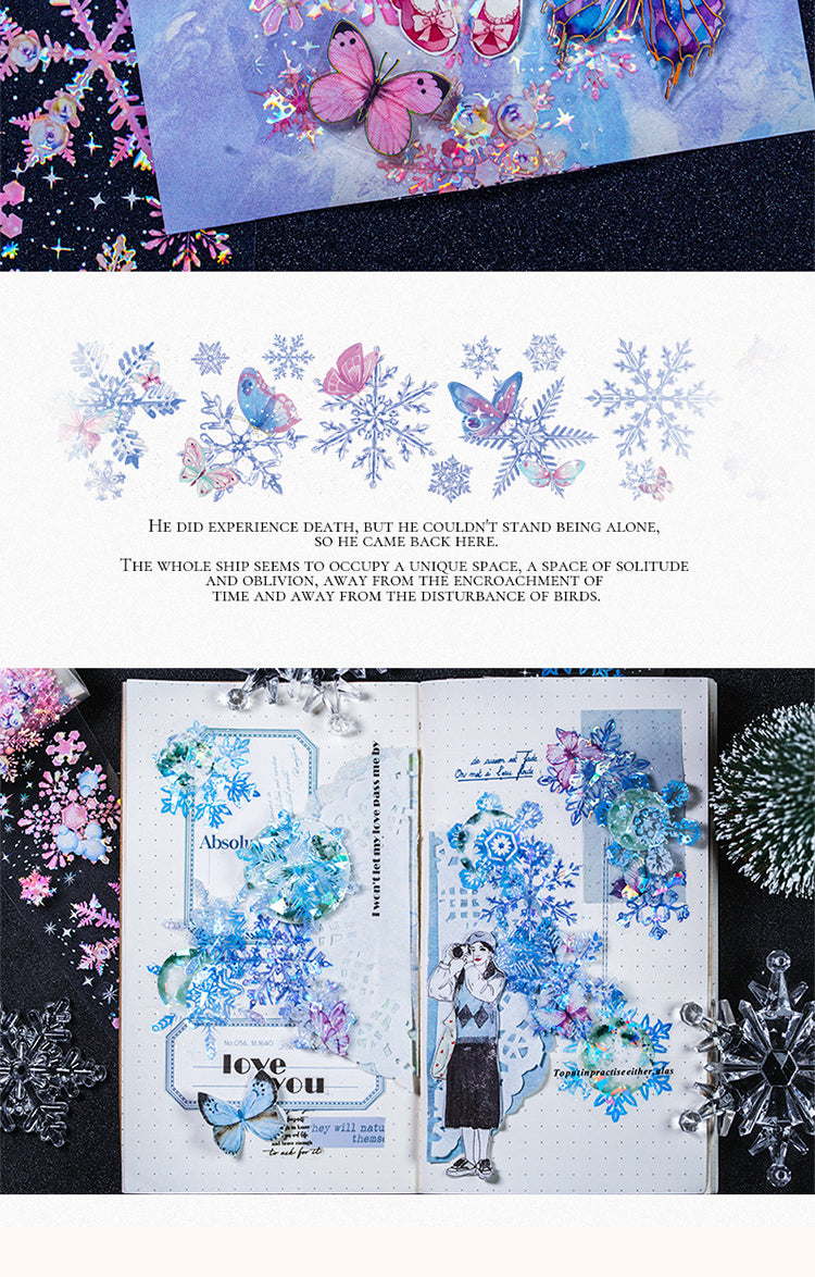 5Christmas Snowflake Series PET Decorative Tape2