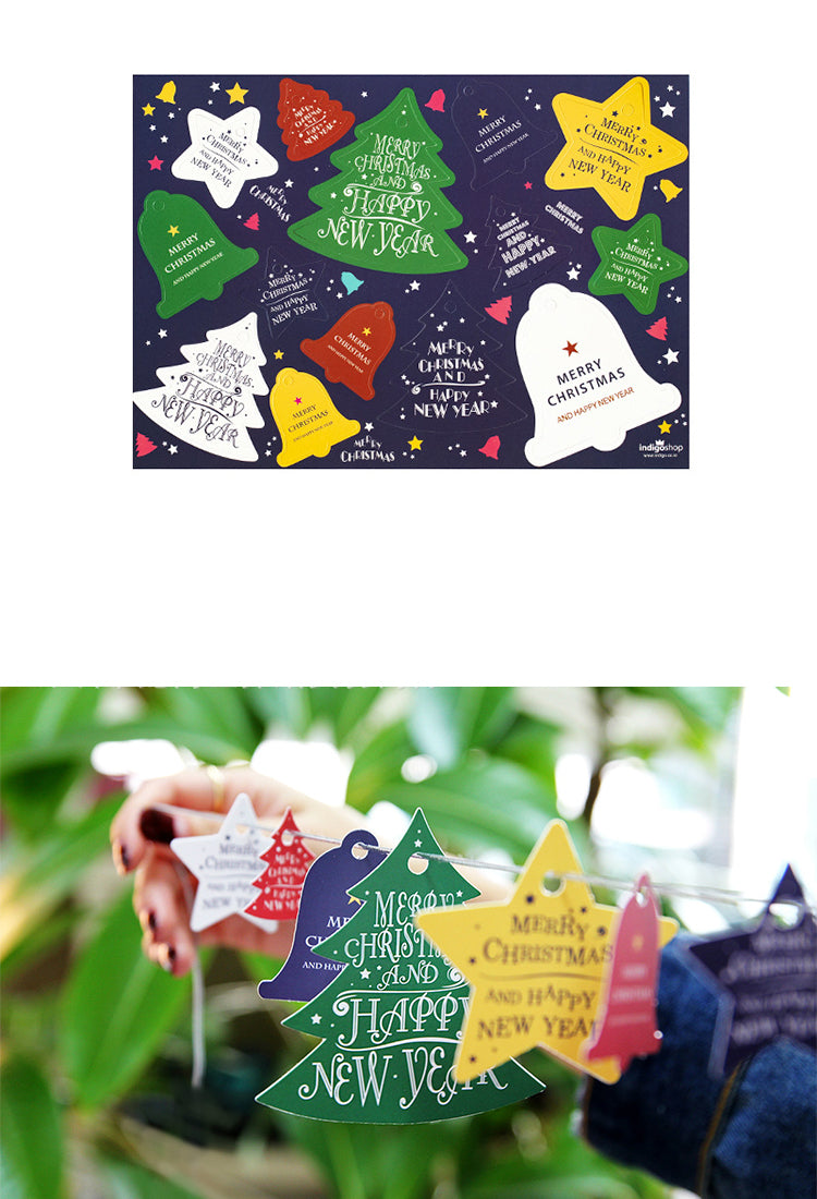 5Christmas Tree Bell Star Cardstock Hanging Tags2