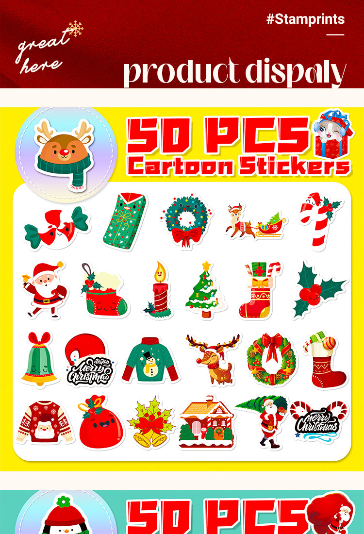 5Christmas Vinyl Decorative Stickers1