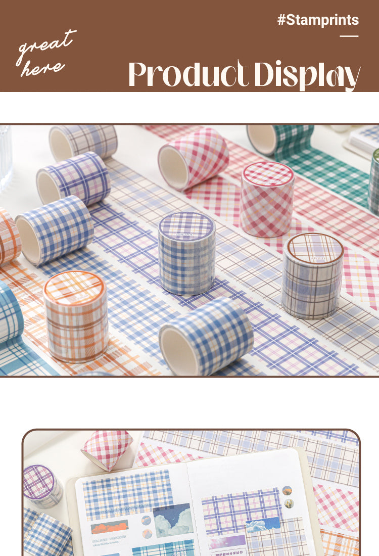 5Classic Grid Pattern Washi Tape1