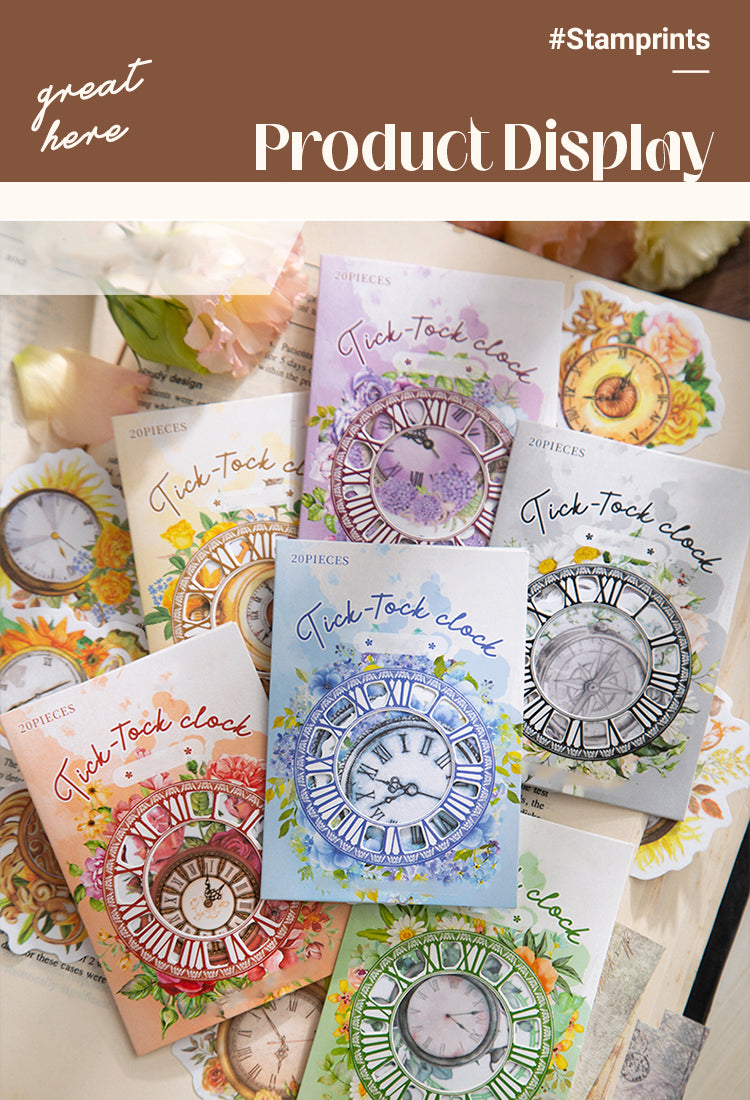 5Clock-themed Specialty Ink Washi Stickers1
