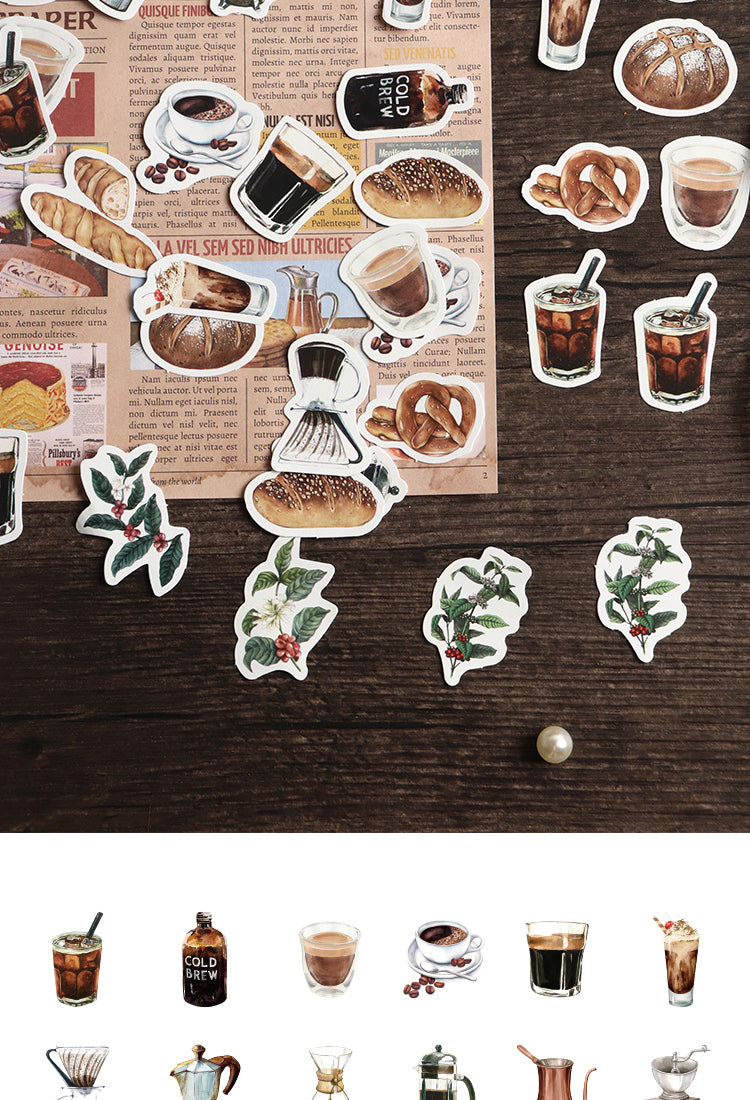 5Coffee Beverage Theme Stickers4