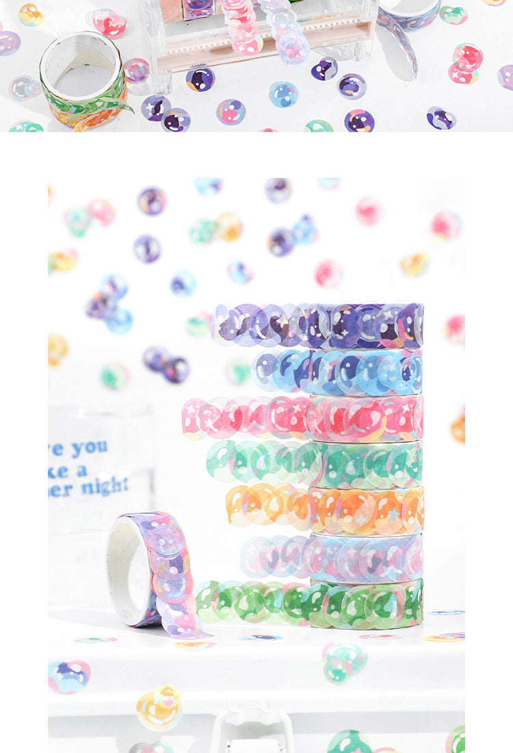 5Colorful Bubble Washi Stickers3