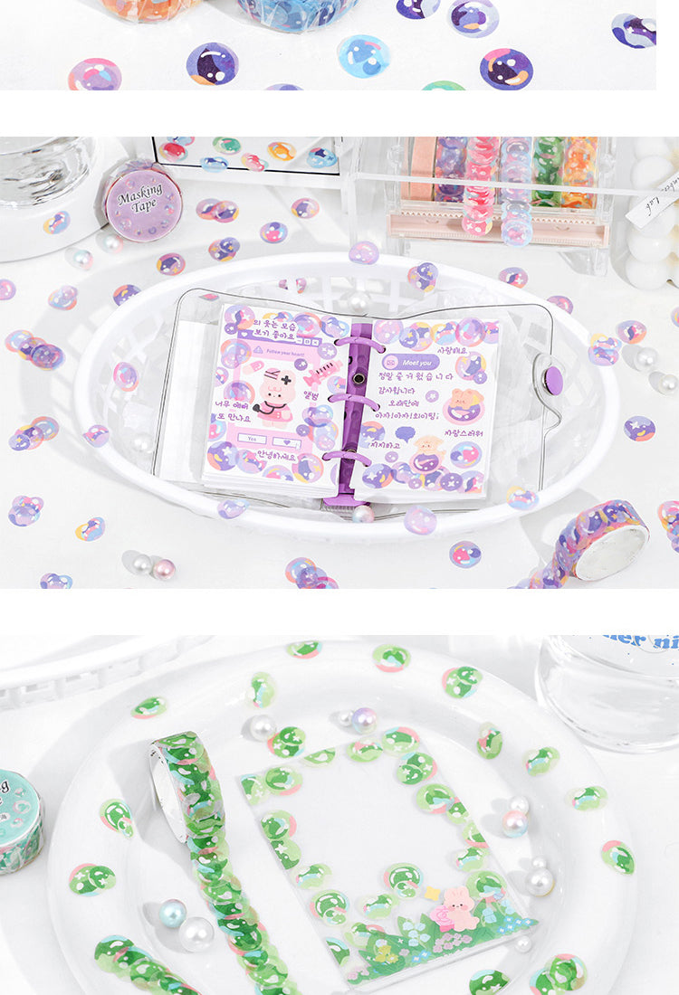 5Colorful Bubble Washi Stickers5