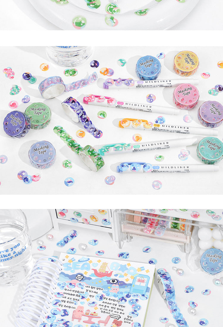 5Colorful Bubble Washi Stickers6