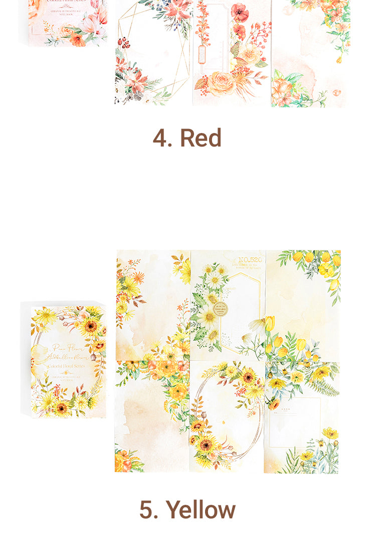 5Colorful Flower Background Scrapbook Paper13