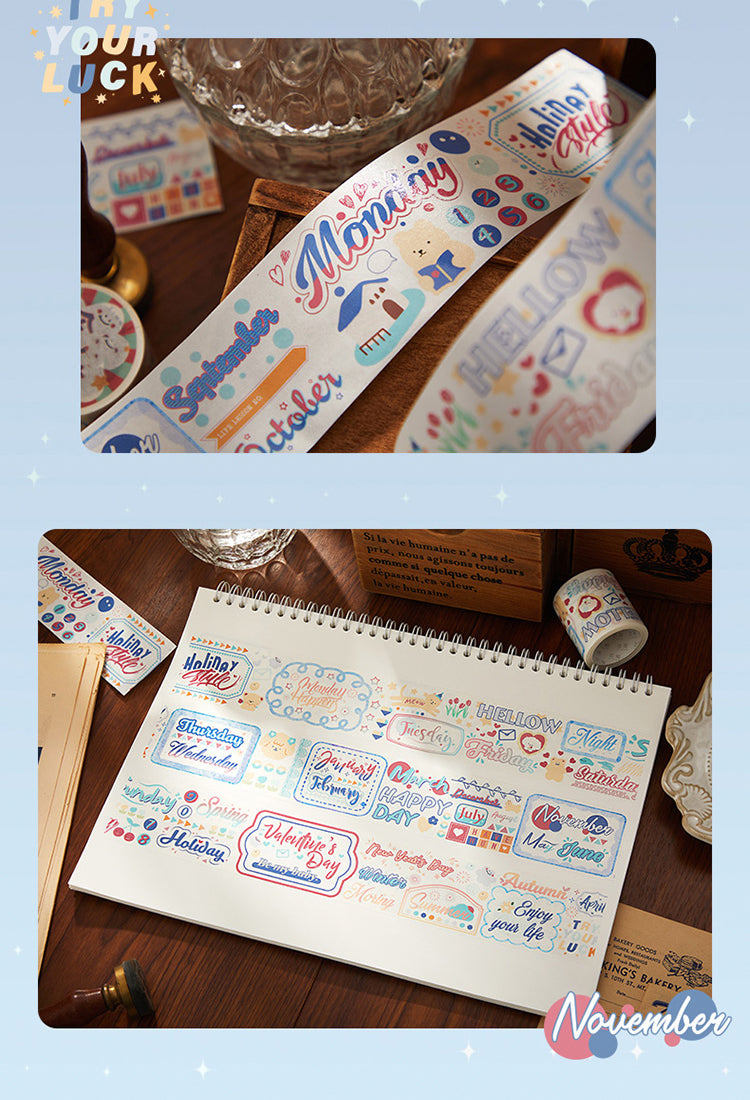 5Colorful Words Washi Tape3