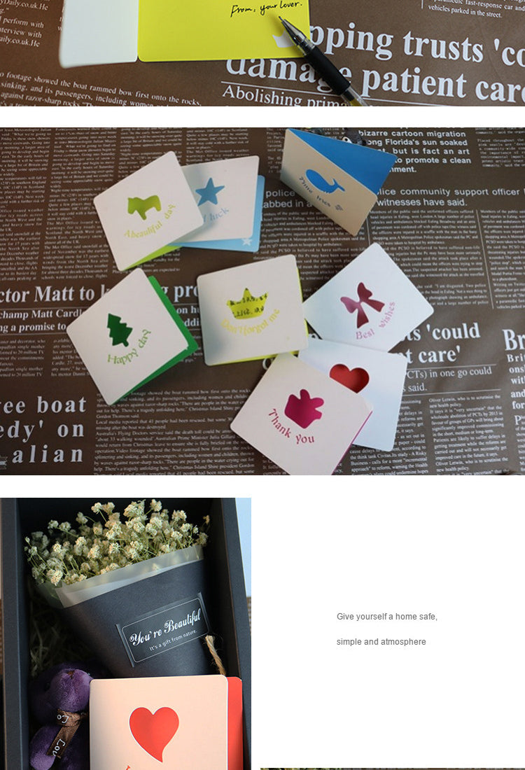 5Creative Basic Hollow Personalized Greeting Card2