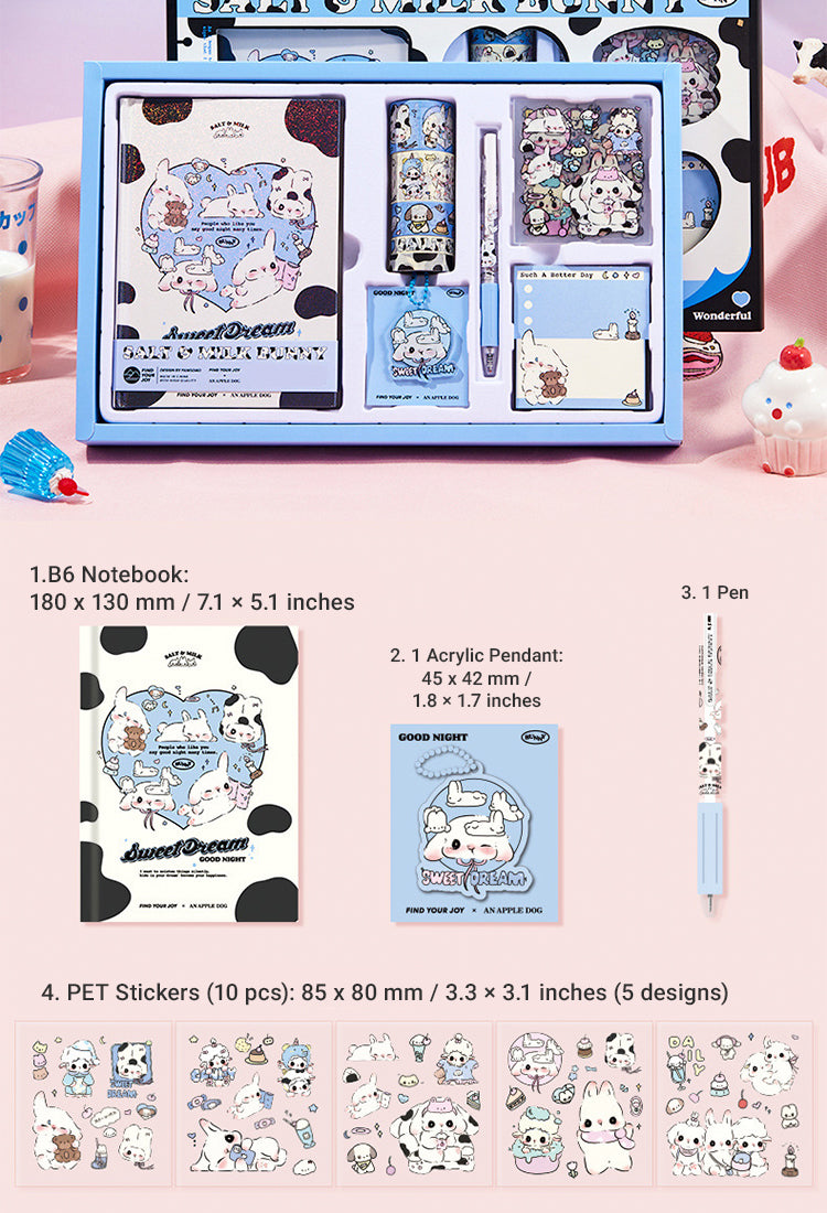 5Cute Cartoon Animal Series Bunnies Journal Gift Box Set6