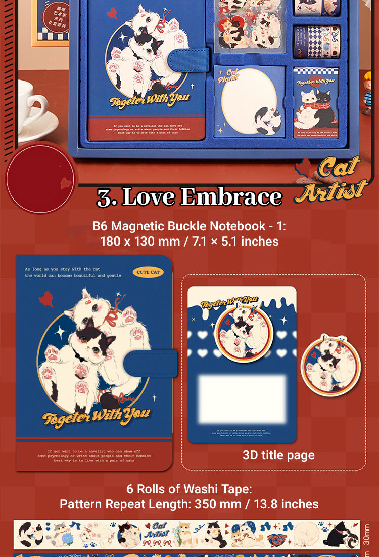 5Cute Cartoon Animal Series Kitty Journal Gift Box Set10