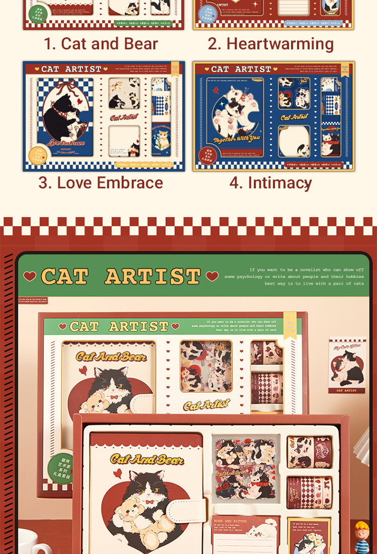 5Cute Cartoon Animal Series Kitty Journal Gift Box Set4