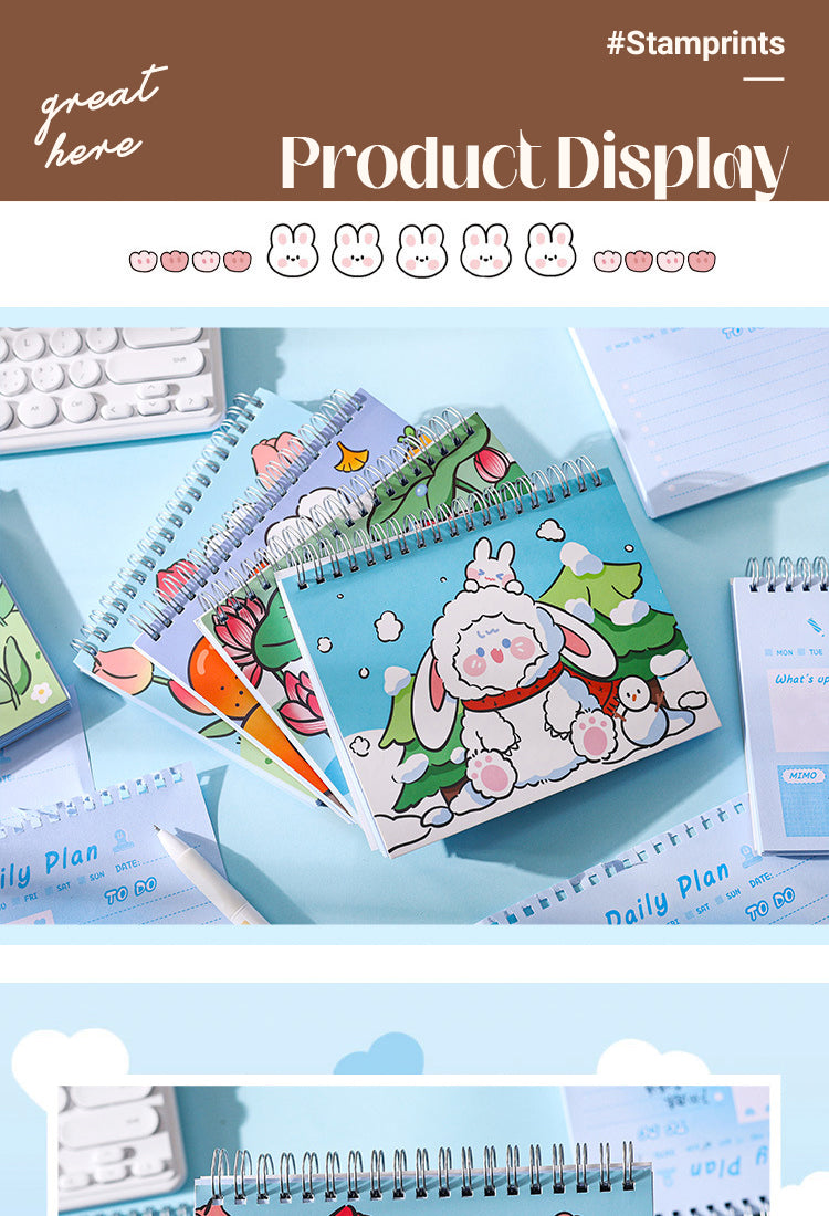 5Cute Cartoon Rabbit Notebook1