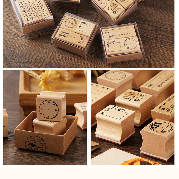 5Cute Journal Decoration Wood Ruber Stamp5