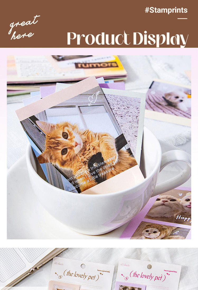 5Cute Pet Photo Stickers - Cats, Dogs1
